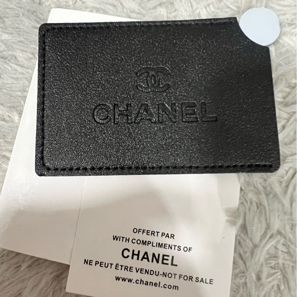 CHANEL CC Logo Pocket Mirror Black